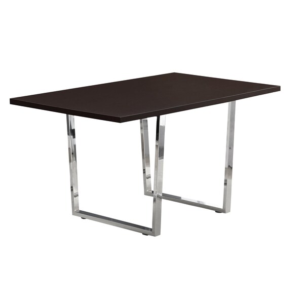 Dining Table, 59 W, 30.25 H, Manufactured Wood, Espresso